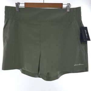 Eddie Bauer Treeline Short Force Pro Agave Green Wicking Ripstop Stretch Size L